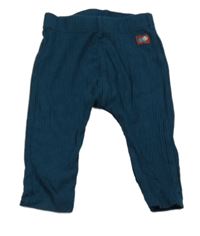 Petrolejové rebrované tepláky Nutmeg