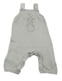 Šedé pletené laclové kalhoty Peter Rabbit