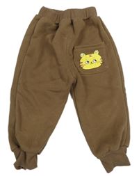 Hnědé tepláky s tygrem