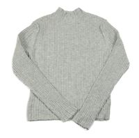 Sivý rebrovaný crop sveter Primark