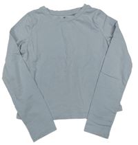 Svetlomodré crop tričko H&M