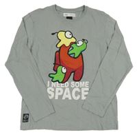 Šedé triko Among Us Zara