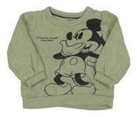 Světlekhaki mikina s Mickeym Disney + C&A