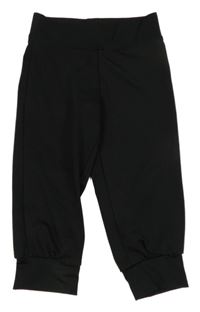 Čierne capri športové nohavice Pocopiano