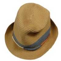 Béžový slaměný klobouk se stuhou George 