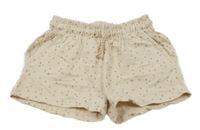 Svetloružové bodkované teplákové kraťasy H&M