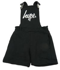 Černé teplákové laclové kraťasy s logem Hype