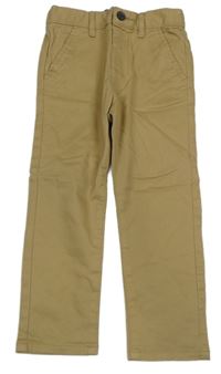 Béžové plátenné chino nohavice Matalan