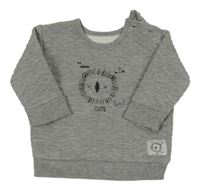 Šedá prošívaná mikina se lvem George 