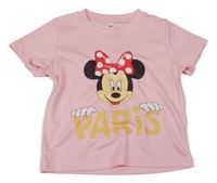 Světlerůžové tričko s Minnie 