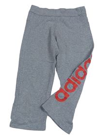 Šedé melírované capri legíny Adidas