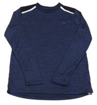 Nové - tmavomodro-čierne melírované športové tričko so znakom zn. St. Bernard