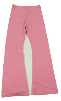 Ružové rebrované flare nohavice OLD NAVY