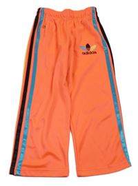 Neonově oranžové sportovní tepláky Adidas