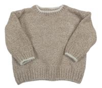 Kakaový melírovaný oversize sveter PRIMARK