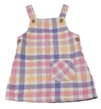 Kockované teplákové šaty s vreckom Nutmeg