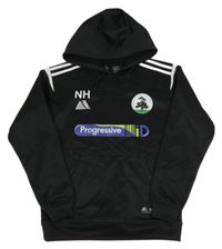 Čierna športová mikina s logom a vreckom a kapucňou PENDLE