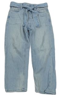 Svetlomodré relaxed rifle s opaskom PRIMARK