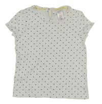 Bílo-černé puntíkaté tričko C&A
