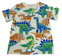 Smetanové tričko s dinosaury H&M