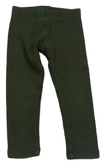 Khaki rebrované legíny Next