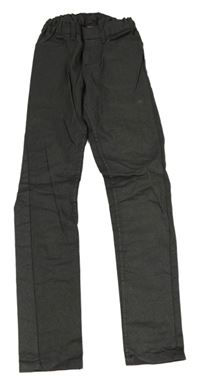Antracitové trblietavé skinny nohavice Y.F.K.