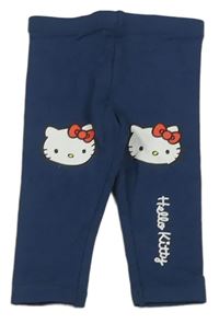 Tmavomodré legíny s Hello Kitty