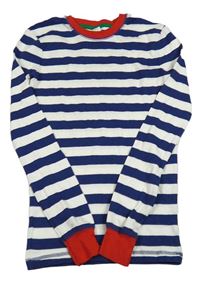 Modro-biele pruhované tričko Mini Boden