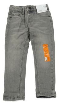 Nové - šedé skinny rifle Denim Co.