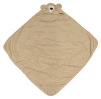 Světlehnědá froté osuška s kapucí - medvěd George