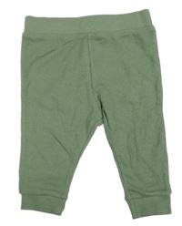 Khaki rebrované tepláky M&S