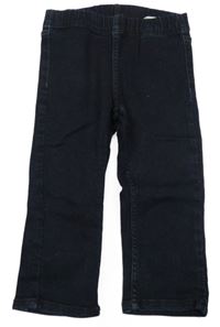 Tmavomodré capri džegíny H&M
