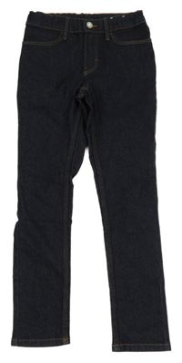 Tmavomodré skinny fit rifle H&M