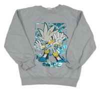 Svetlomodrá mikina so Silver - Sonic H&M