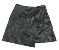 Čierna koženková sukňa H&M