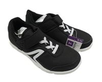 Nové - černo-bílé plátěné tenisky Decathlon vel. 34