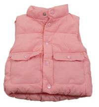 Ružová šušťáková zateplená vesta Primark