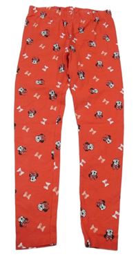 Červené legíny s Minnie Disney