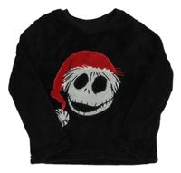 Čierna chlpatá mikina s obrázkom Primark