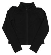 Čierna športová prepínaci crop mikina H&M