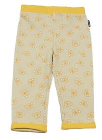 Smetanovo-žlté ľahké tepláky s medveďmi jakoo