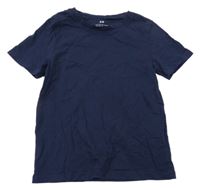 Tmavomodré tričko H&M