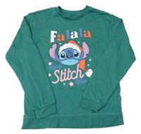 Zelená mikina se Stitchem Primark