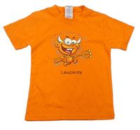 Oranžové tričko s ďáblíkem