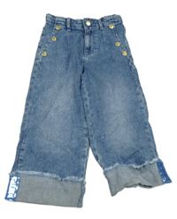 Modré široké rifle s hvězdou 