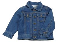 Tmavomodrá rifľová bunda