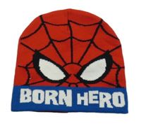 Červeno-černo-modrá čepice - Spiderman 
