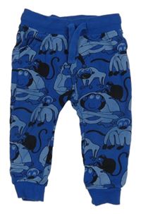 Tmavomodré tepláky s opičkami Next