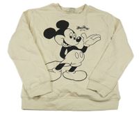Béžová mikina s Mickeym H&M