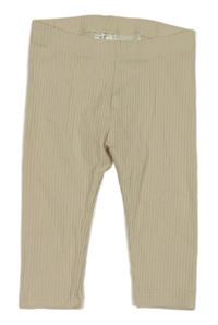 Béžové rebrované legíny H&M